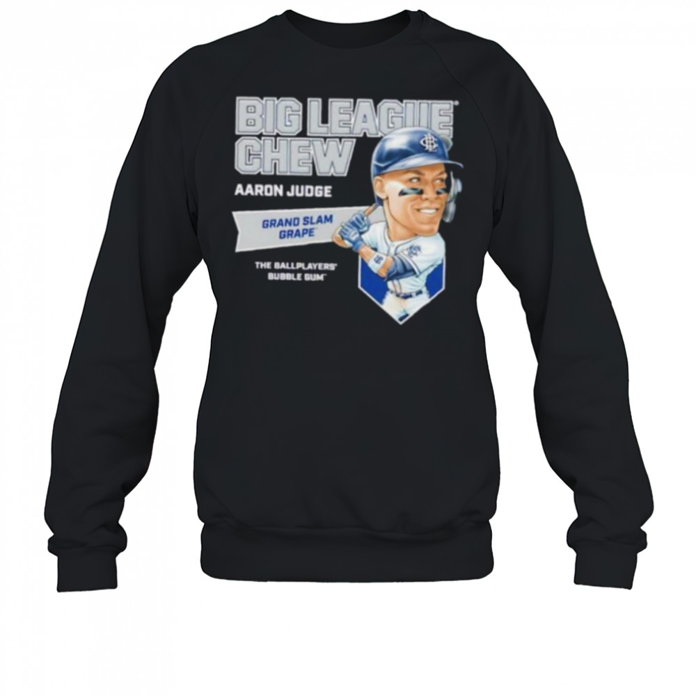 Big League Chew Aaron Judge Grand Slam Grape The Ballplayers Bubble Gum shirt Sweatshirt