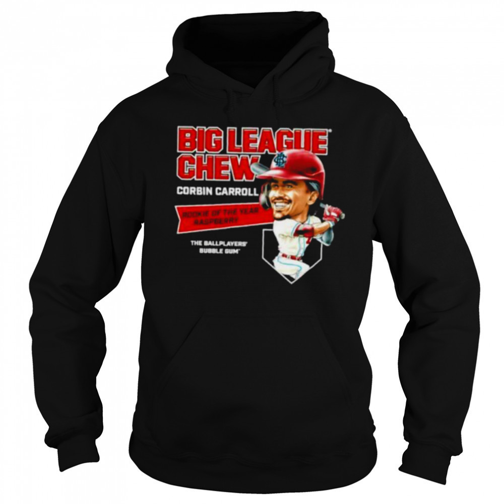 Big League Chew Corbin Carroll Rookie of The Year Raspberry The Ballplayers Bubble Gum shirt Sweatshirt