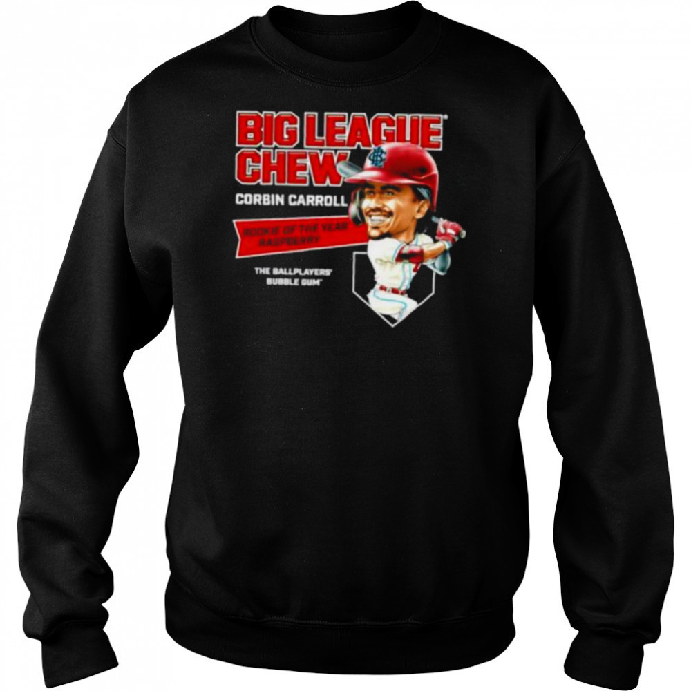 Big League Chew Corbin Carroll Rookie of The Year Raspberry The Ballplayers Bubble Gum shirt Hoodie