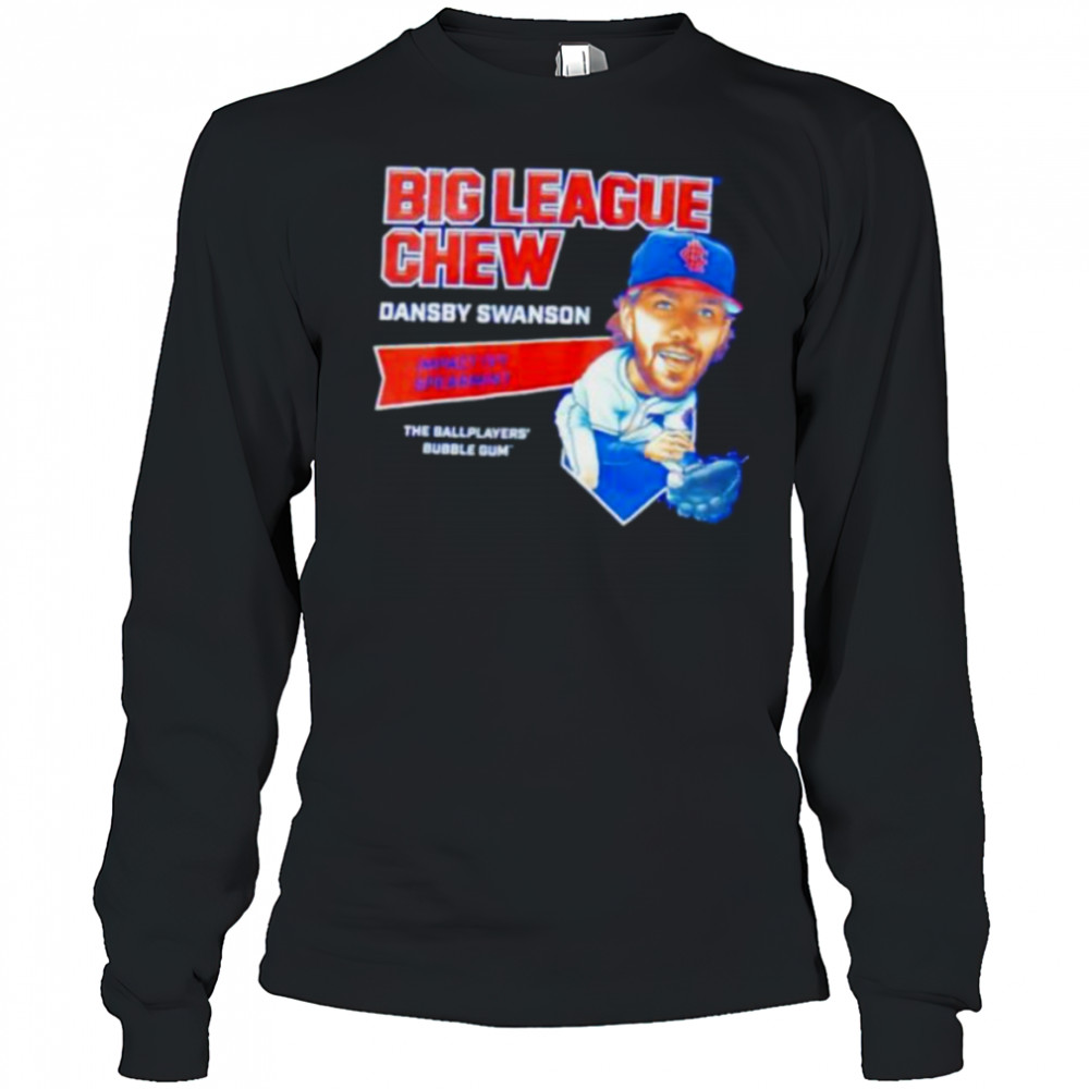 Big League Chew Dansby Swanson Impact Ivy Spearmint The Ballplayers Bubble Gum shirt Long Sleeved