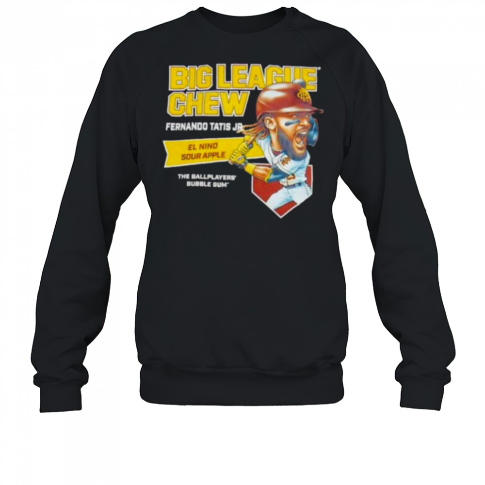 Big League Chew Fernando Tatis Jr El Nino Sour Apple The Ballplayers Bubble Gum Shirt Sweatshirt