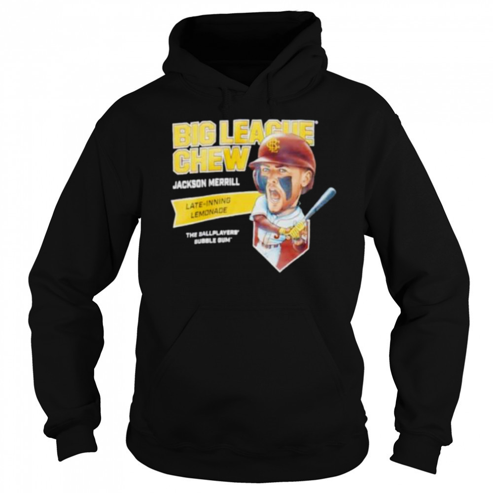 Big League Chew Jackson Merrill Late inning Lemonade The Ballplayers Bubble Gum shirt Sweatshirt