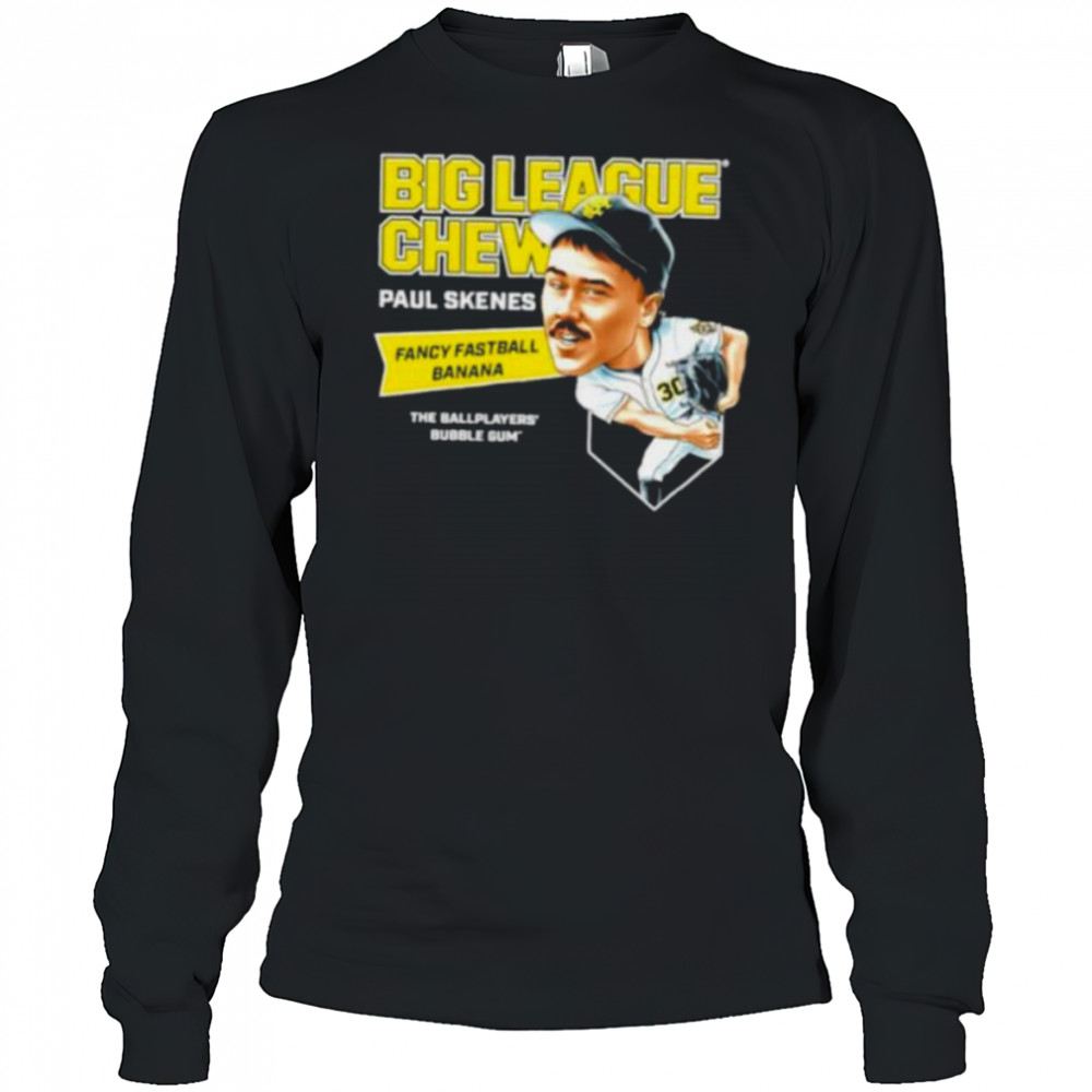 Big League Chew Paul Skenes Fancy Fastball Banana The Ballplayers Bubble Gum shirt Long Sleeved