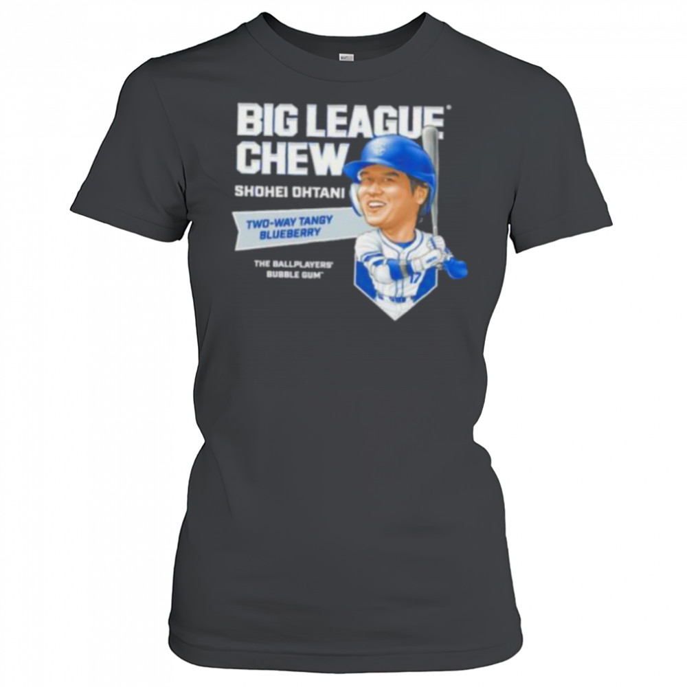 Big League Chew Shohei Ohtani Two way Tangy Blueberry The Ballplayers Bubble Gum shirt Women's T-shirt