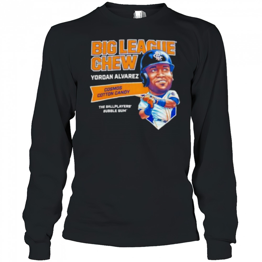 Big League Chew Yordan Alvarez Cosmos Cotton Candy The Ballplayers Bubble Gum shirt Long Sleeved
