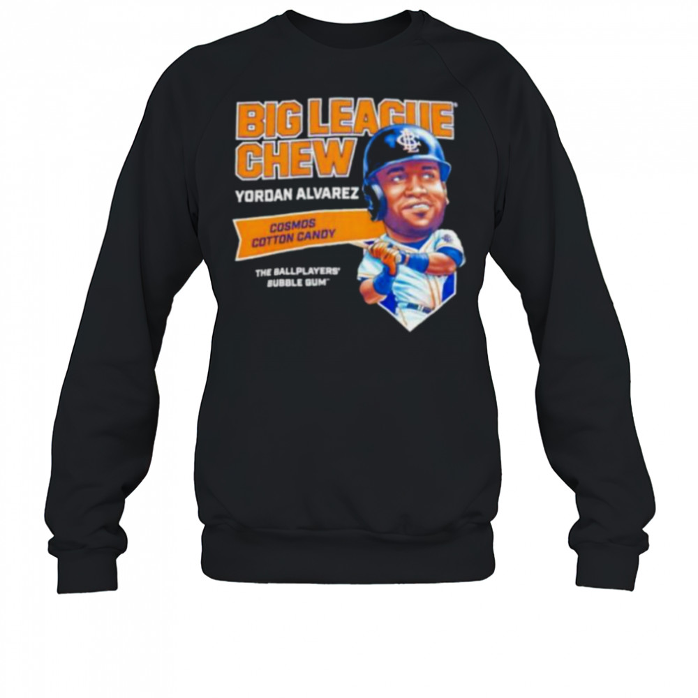Big League Chew Yordan Alvarez Cosmos Cotton Candy The Ballplayers Bubble Gum shirt Sweatshirt