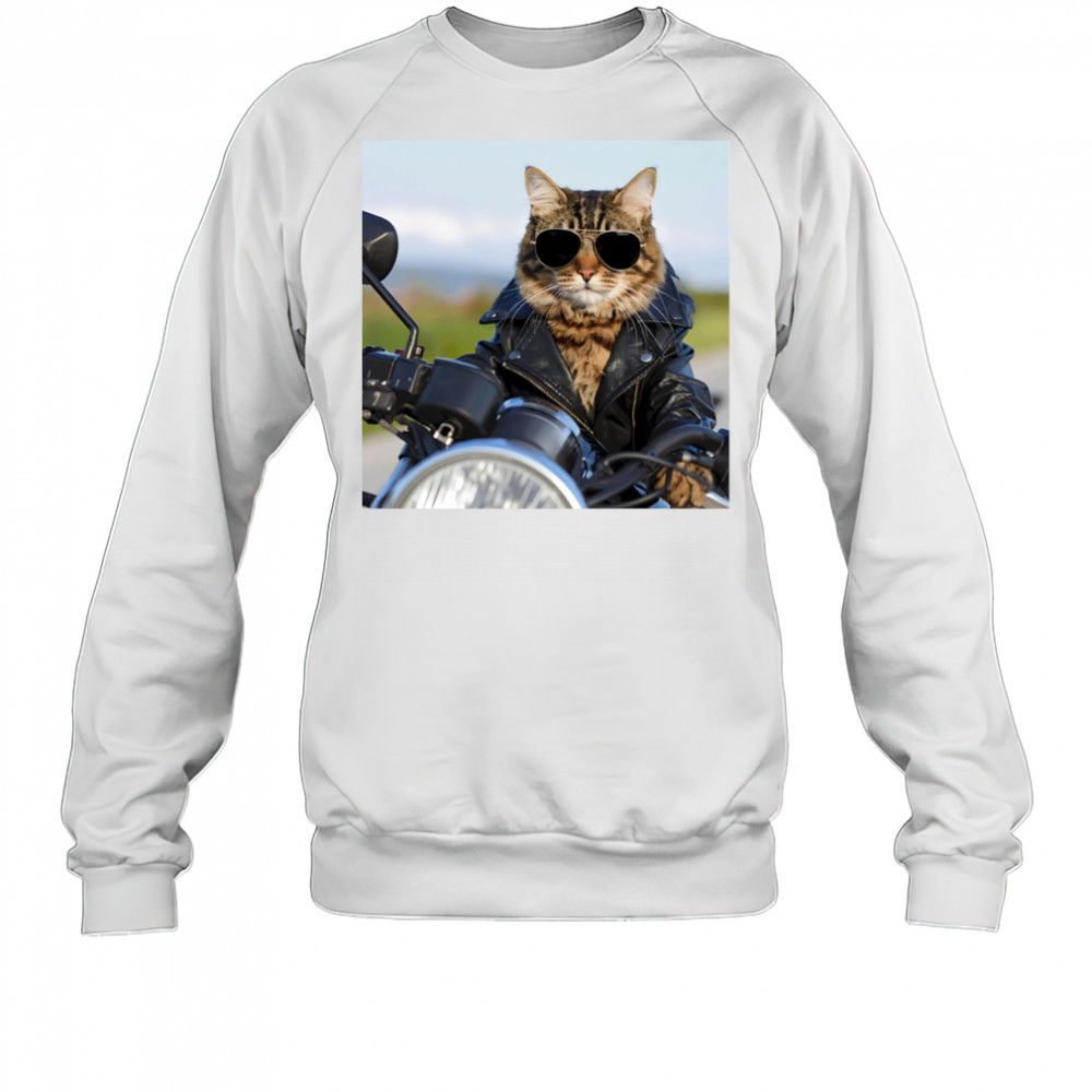 Biker Cat shirt Sweatshirt
