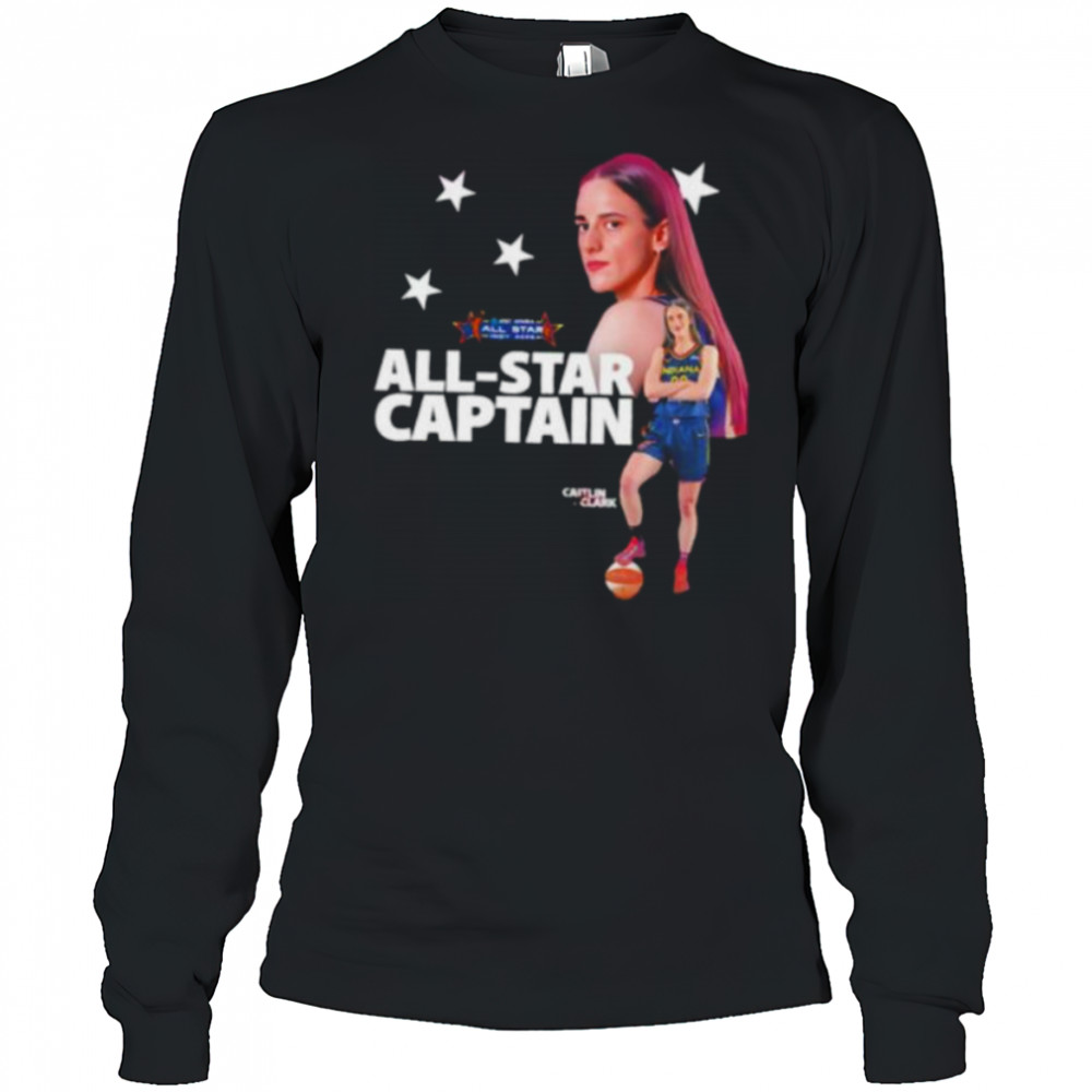 Caitlin Clark WNBA All Star 2025 Captain and two time All Star shirt Long Sleeved