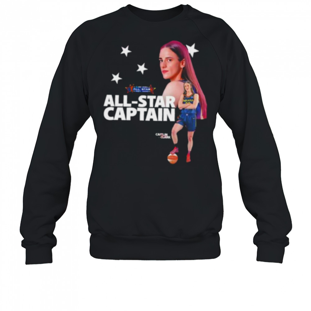 Caitlin Clark WNBA All Star 2025 Captain and two time All Star shirt Sweatshirt