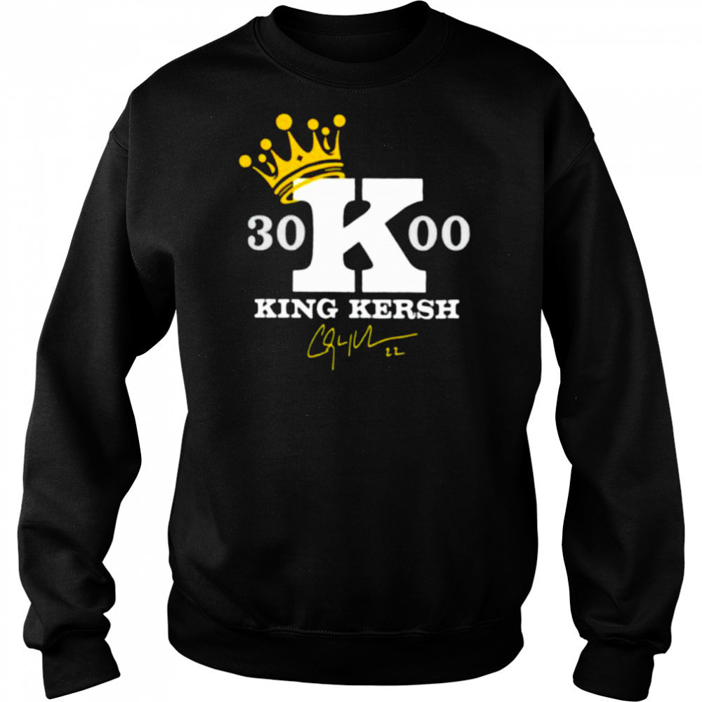 Clayton Kershaw 3000 Career Strikeouts King Kersh signature shirt Hoodie