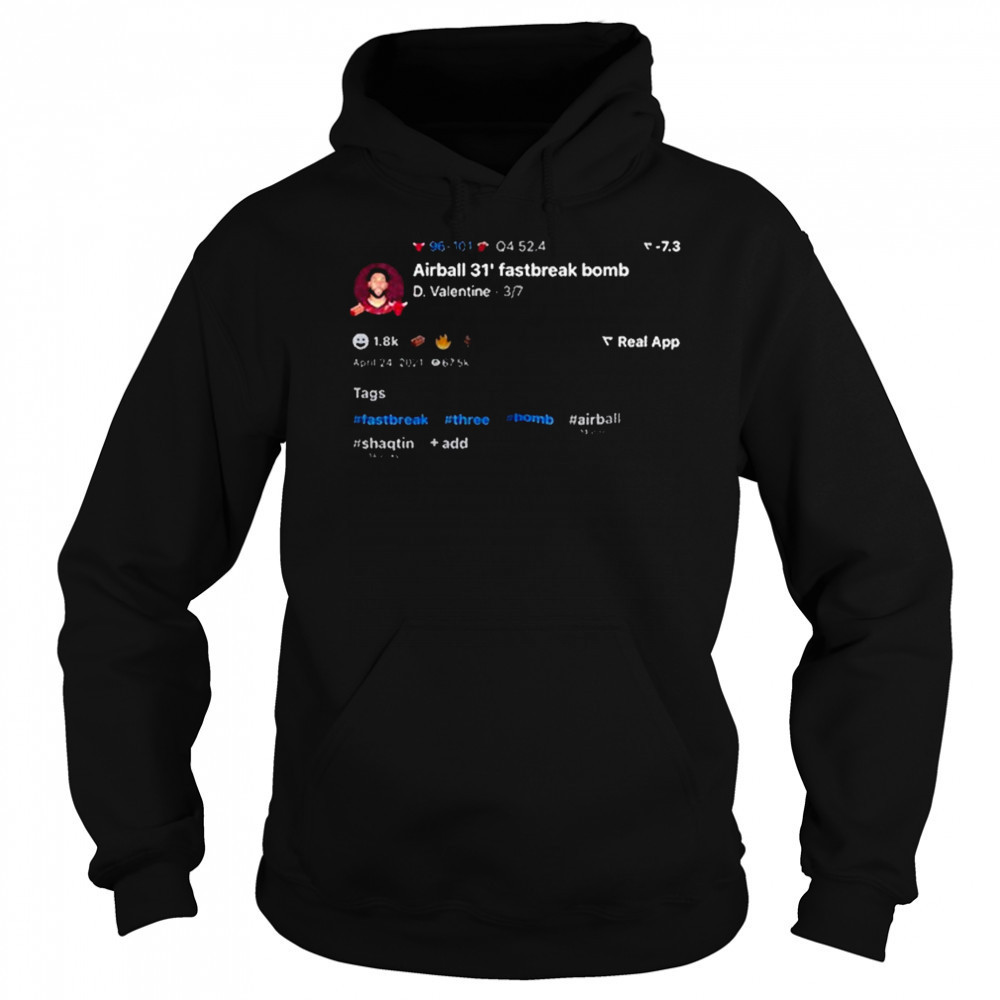 Denzel Valentine Airball 31 Fastbreak Bomb Shirt Sweatshirt