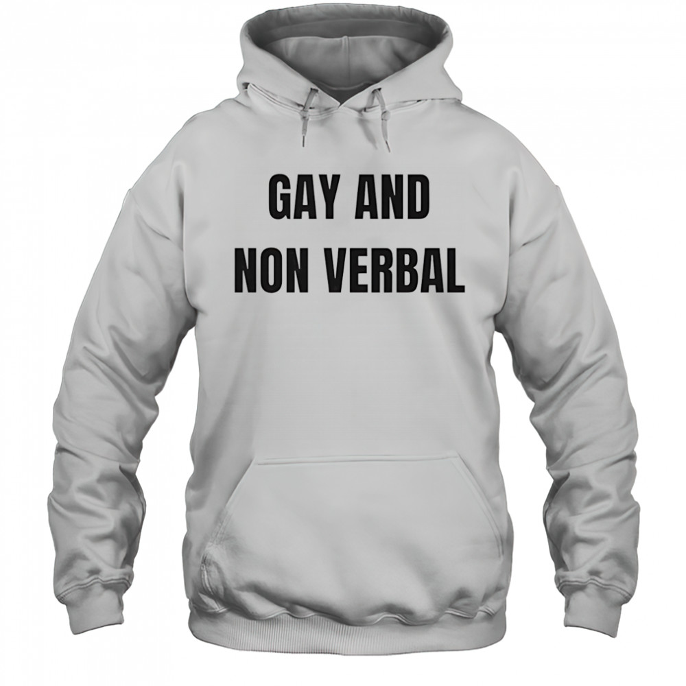 Gay and non verbal shirt Hoodie