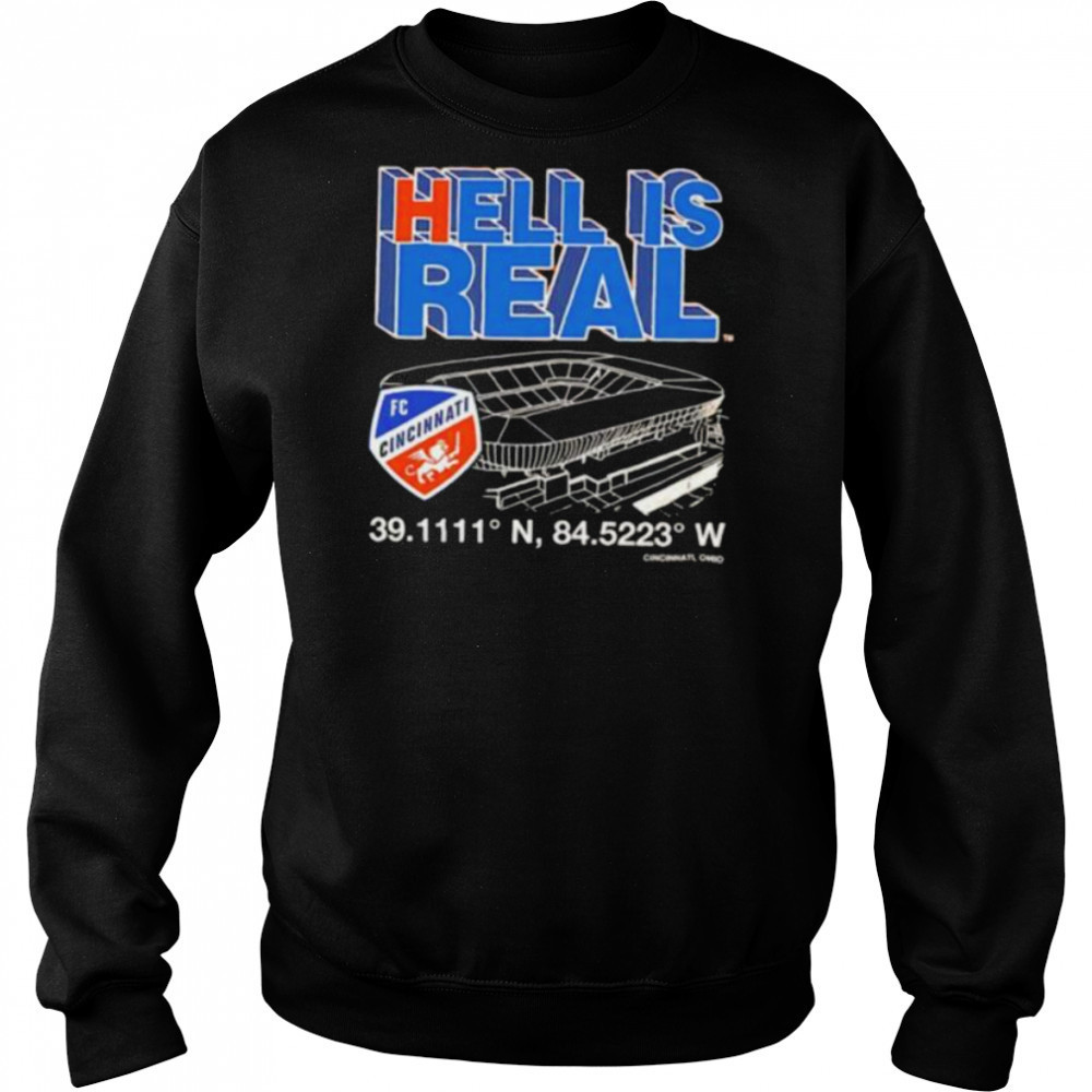Hell is real Cincinnati FC coordinates shirt Hoodie