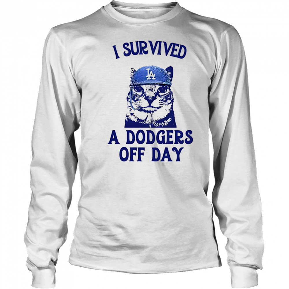 I survived a Dodgers off day shirt Long Sleeved