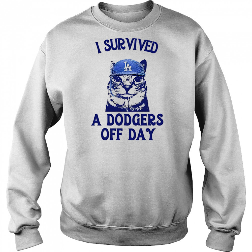 I survived a Dodgers off day shirt Hoodie