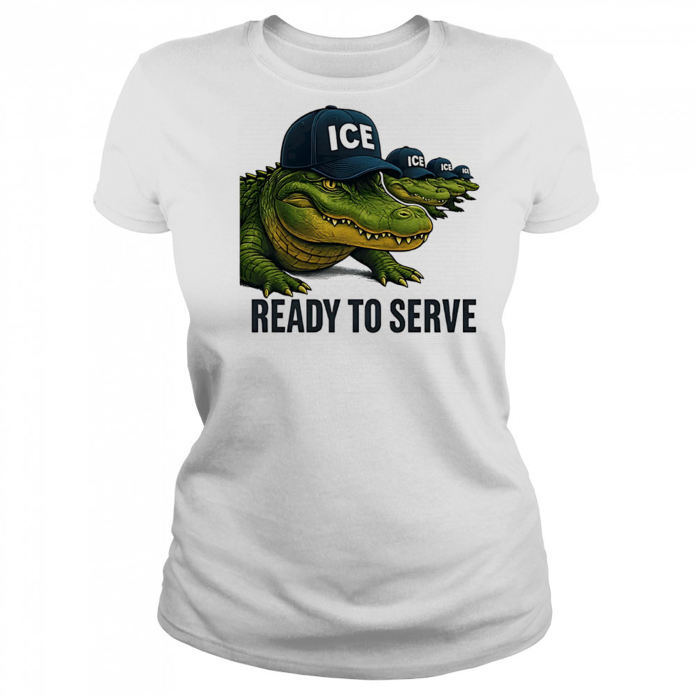 ICE Alligator Alcatraz ready to serve shirt Women's T-shirt