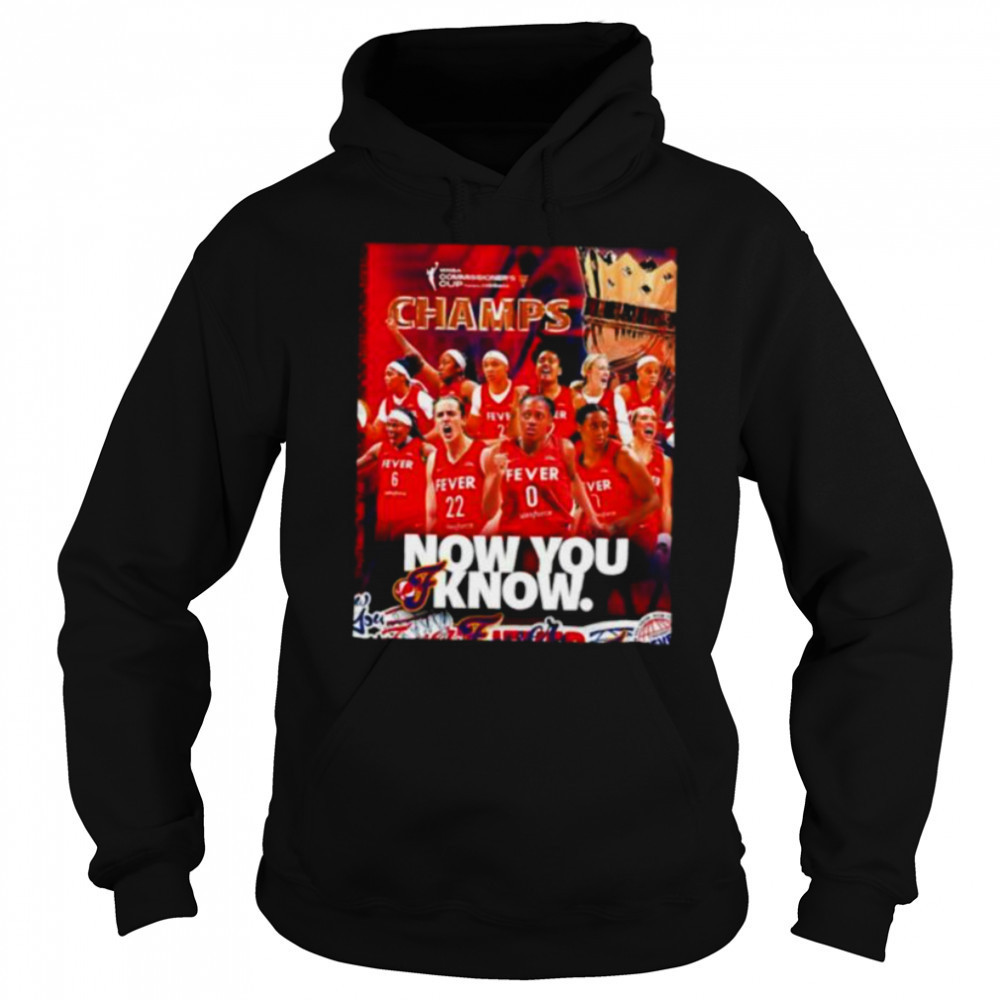 Indiana Fever 2025 WNBA Commissioner’s Cup Champs now you know shirt Sweatshirt