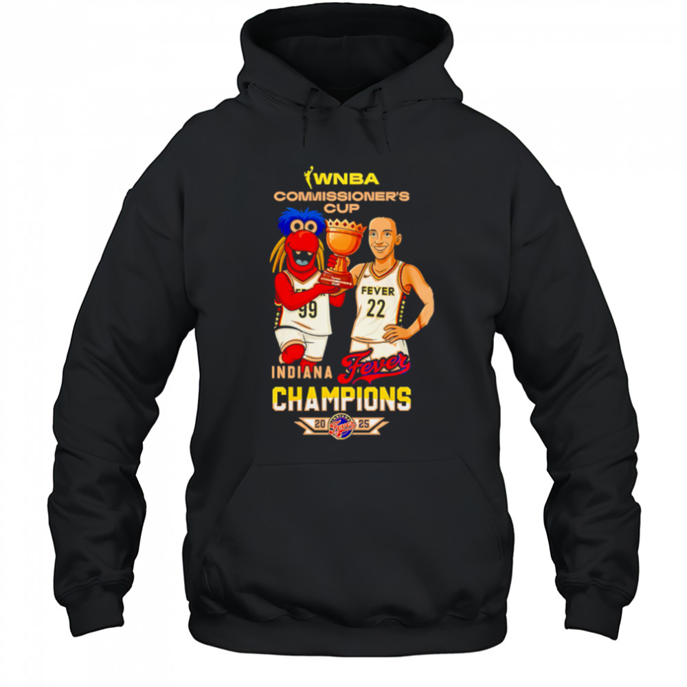 Indiana Fever Caitlin Clark Wnba Commissioners Cup Champions 2025 cartoon shirt Hoodie