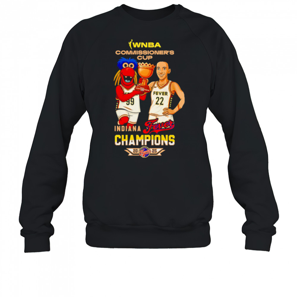 Indiana Fever Caitlin Clark Wnba Commissioners Cup Champions 2025 cartoon shirt Sweatshirt