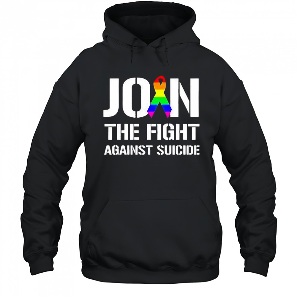 Join the fight against suicide pride shirt Hoodie