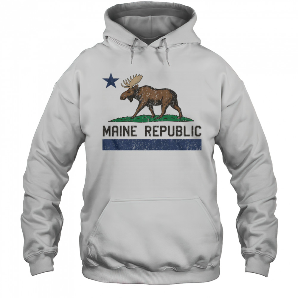 Maine Republic Moose shirt Hoodie