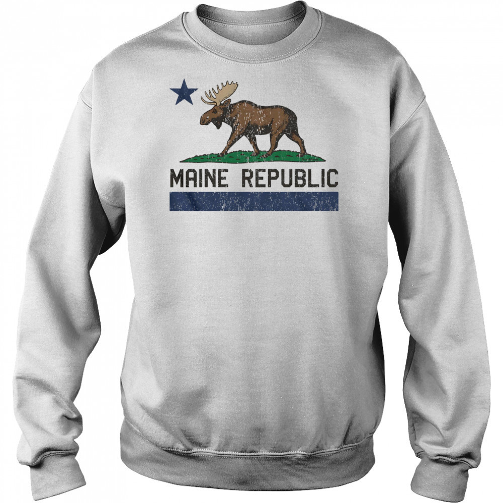 Maine Republic Moose shirt Hoodie