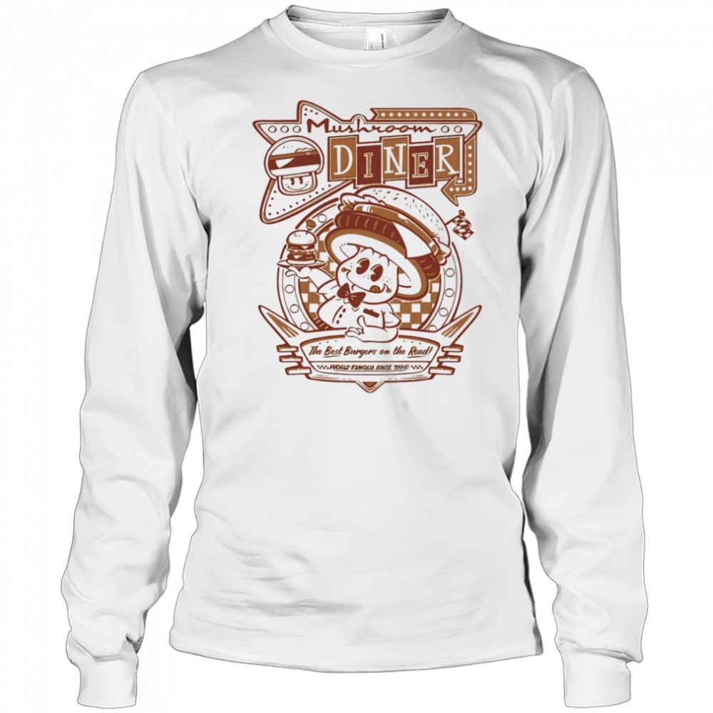 Mushroom dinner burger road shirt Long Sleeved
