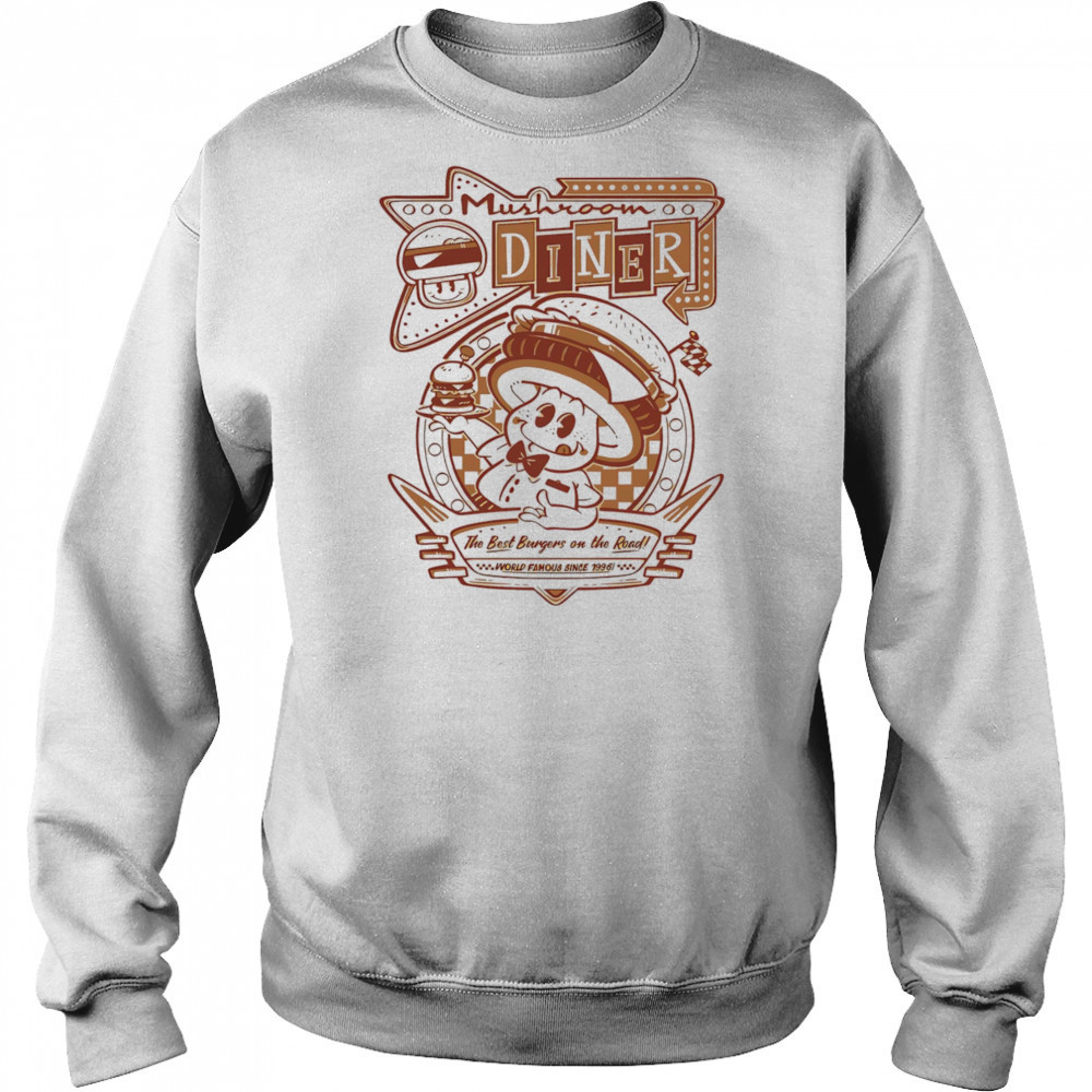 Mushroom dinner burger road shirt Hoodie