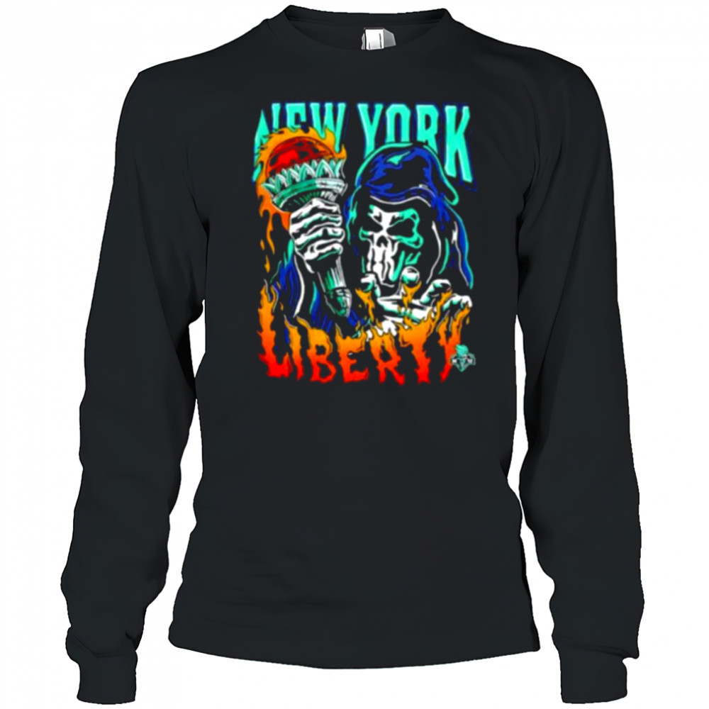 New York Liberty Torch player skeleton shirt Long Sleeved