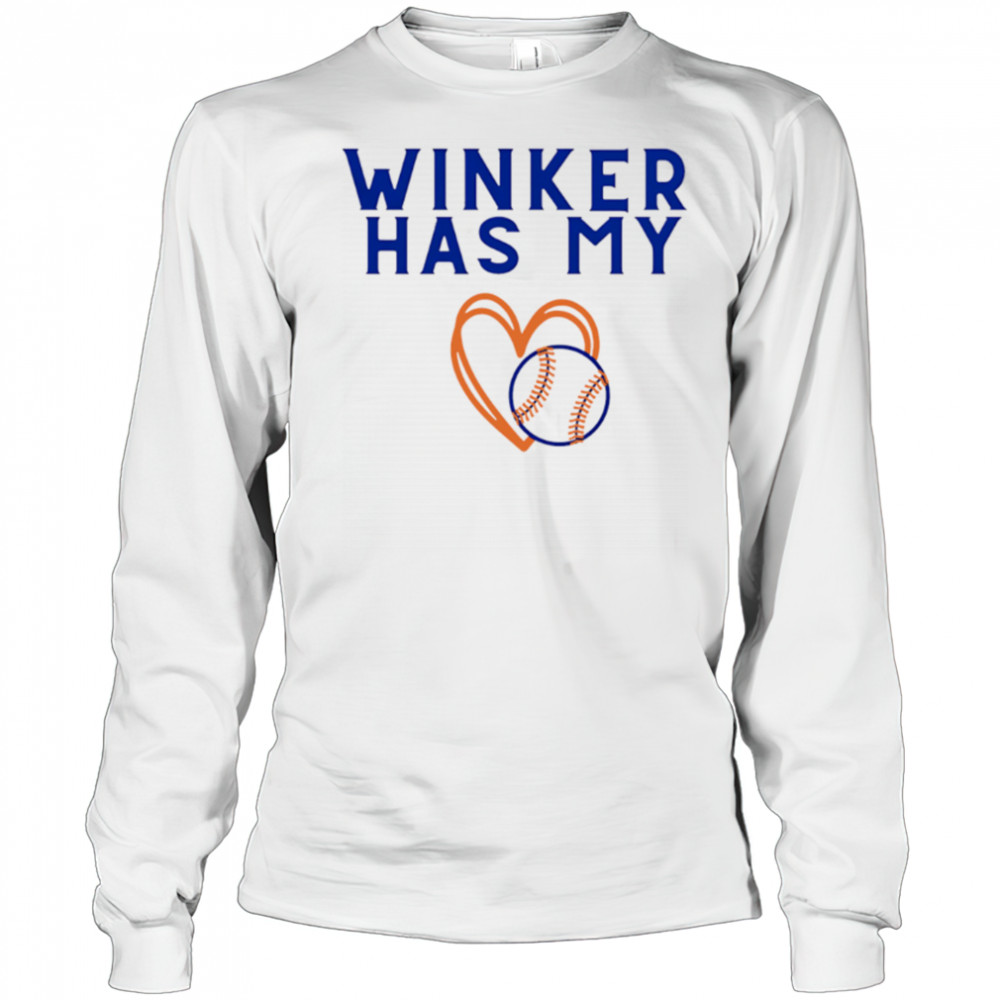 New York Mets Winker Has My Heart shirt Long Sleeved