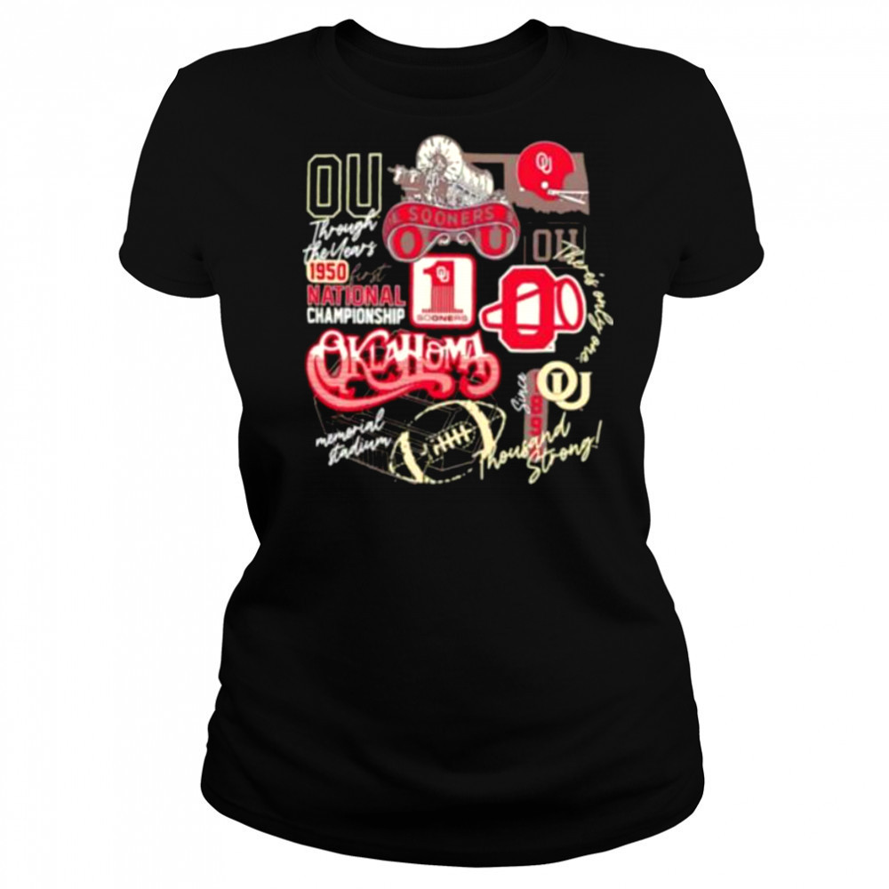 Oklahoma Sooners 1950 first National Championship thousand strong shirt Women's T-shirt
