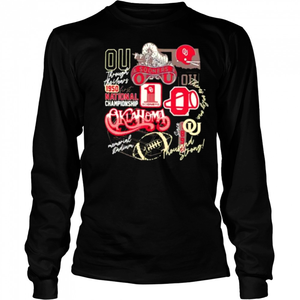 Oklahoma Sooners 1950 first National Championship thousand strong shirt Long Sleeved