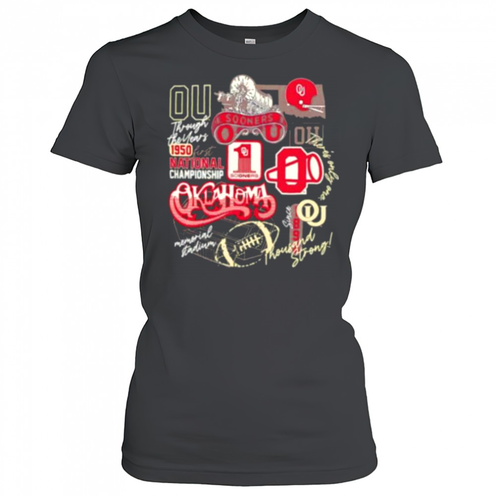 Oklahoma Sooners 1950 first National Championship thousand strong shirt Women's T-shirt
