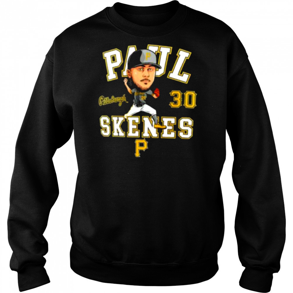 Paul Skenes #30 Pittsburgh Pirates Baseball player caricature shirt Hoodie