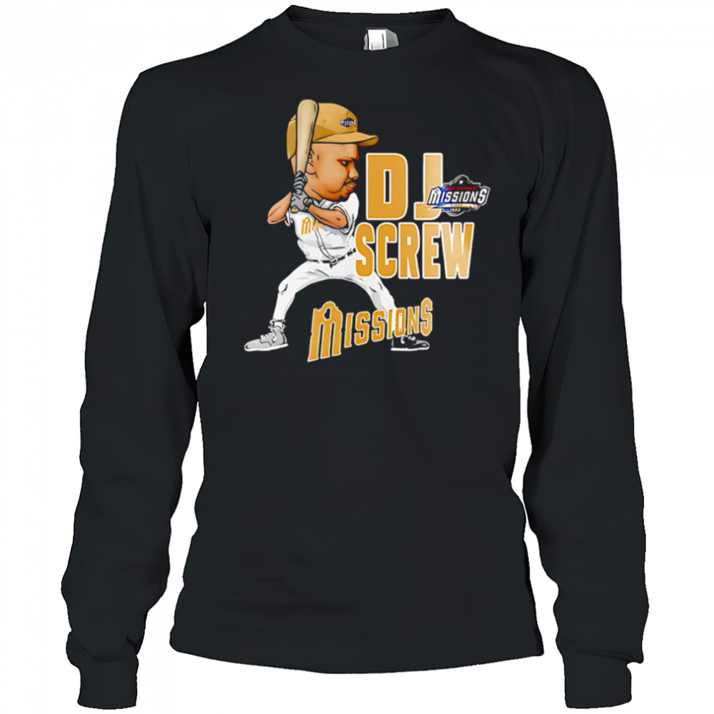 San Antonio Missions DJ Screw 2025 Baseball shirt Long Sleeved