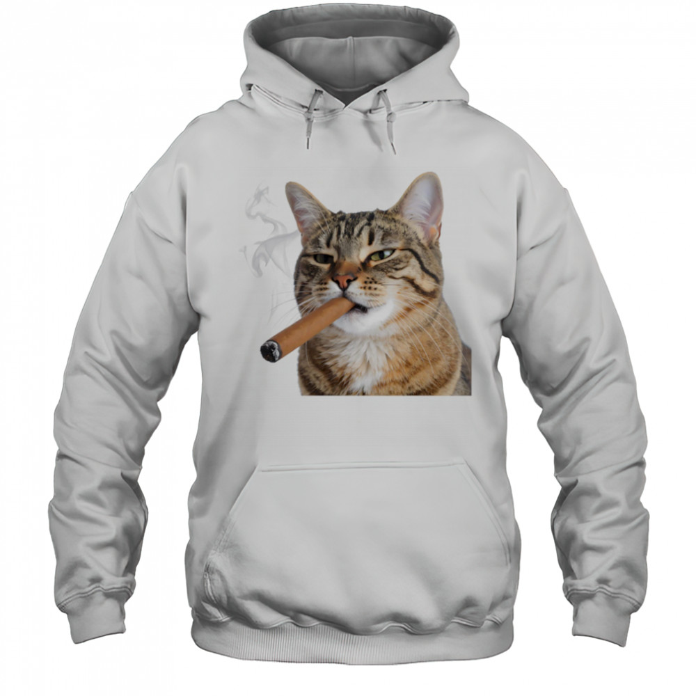 Smoke Cat shirt Hoodie