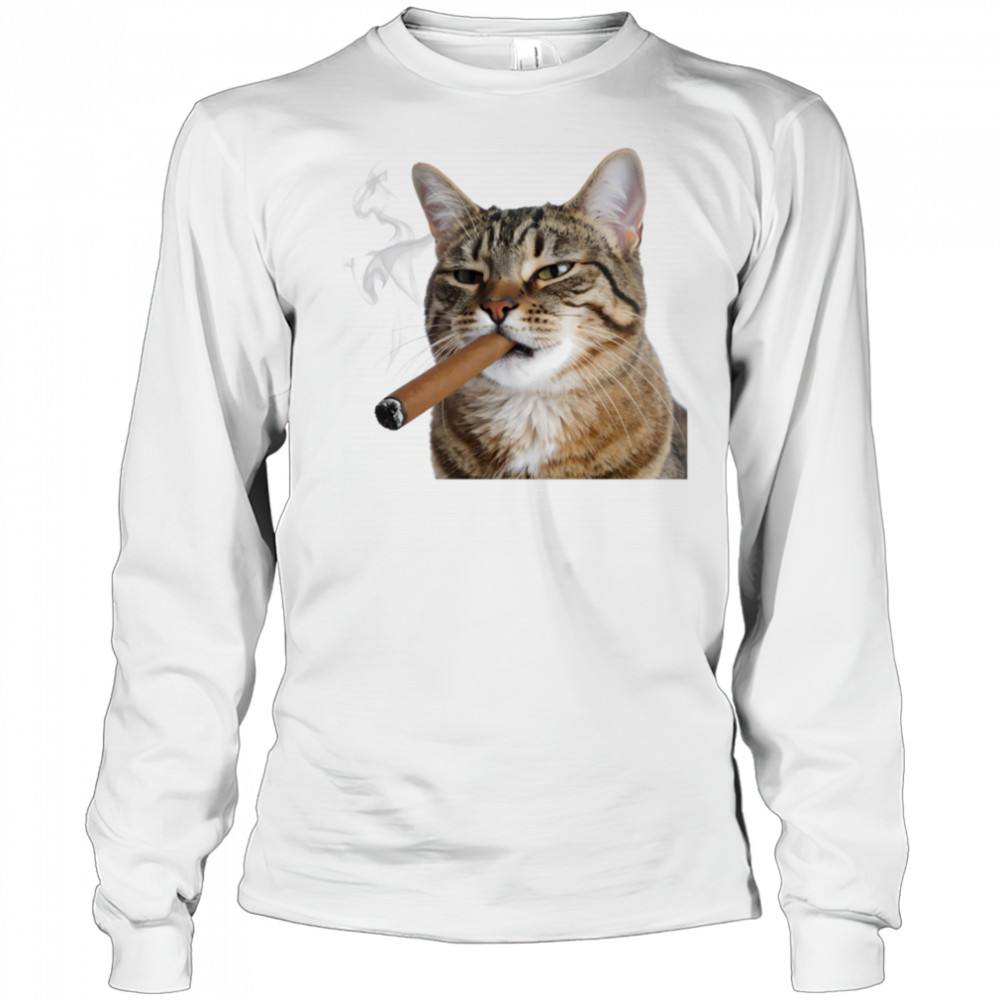 Smoke Cat shirt Long Sleeved