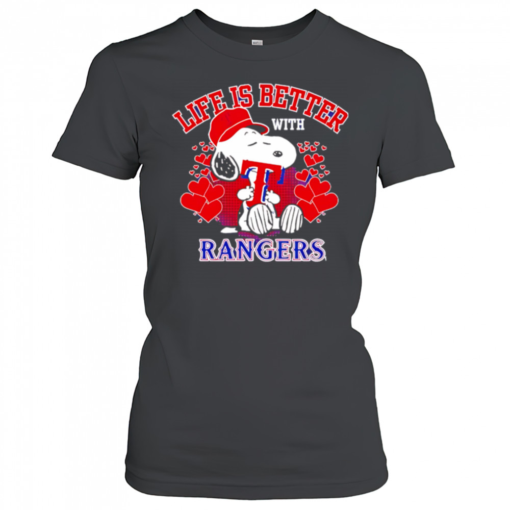 Snoopy Life is better with Rangers shirt Women's T-shirt
