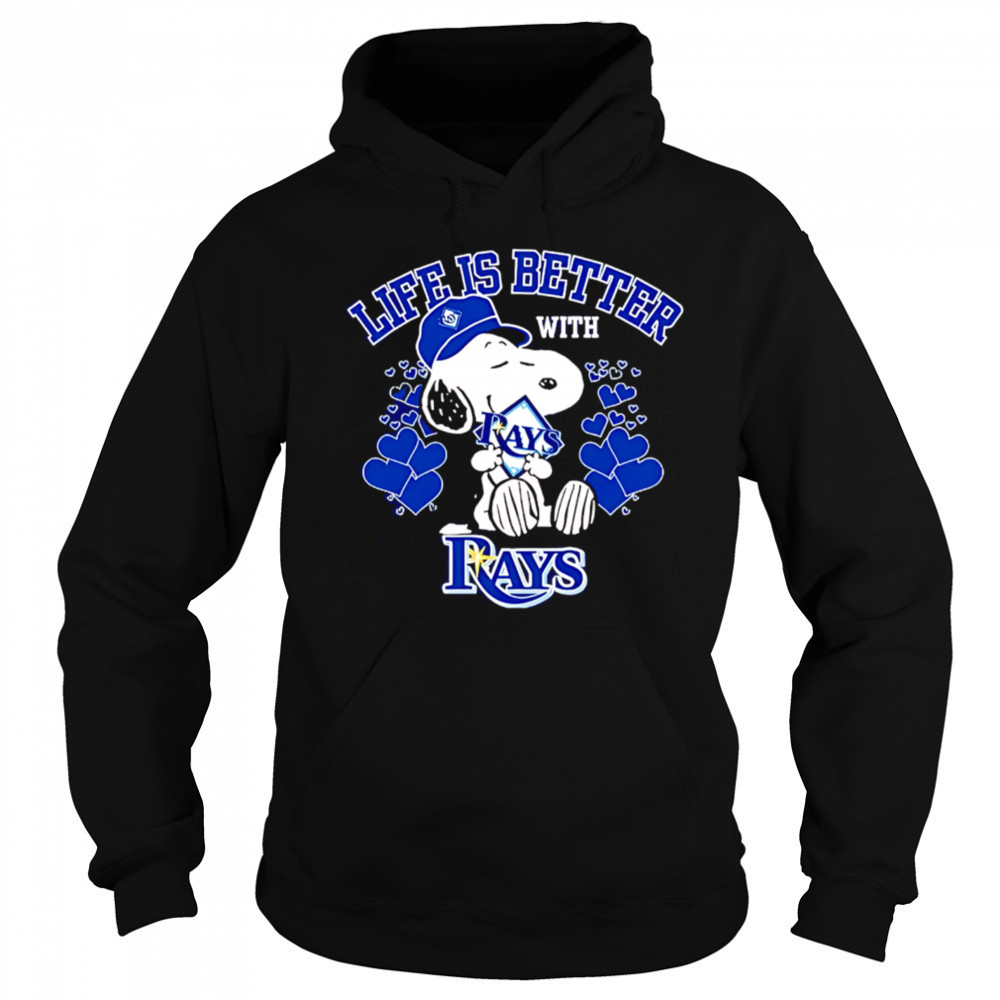 Snoopy Life is better with Rays shirt Sweatshirt