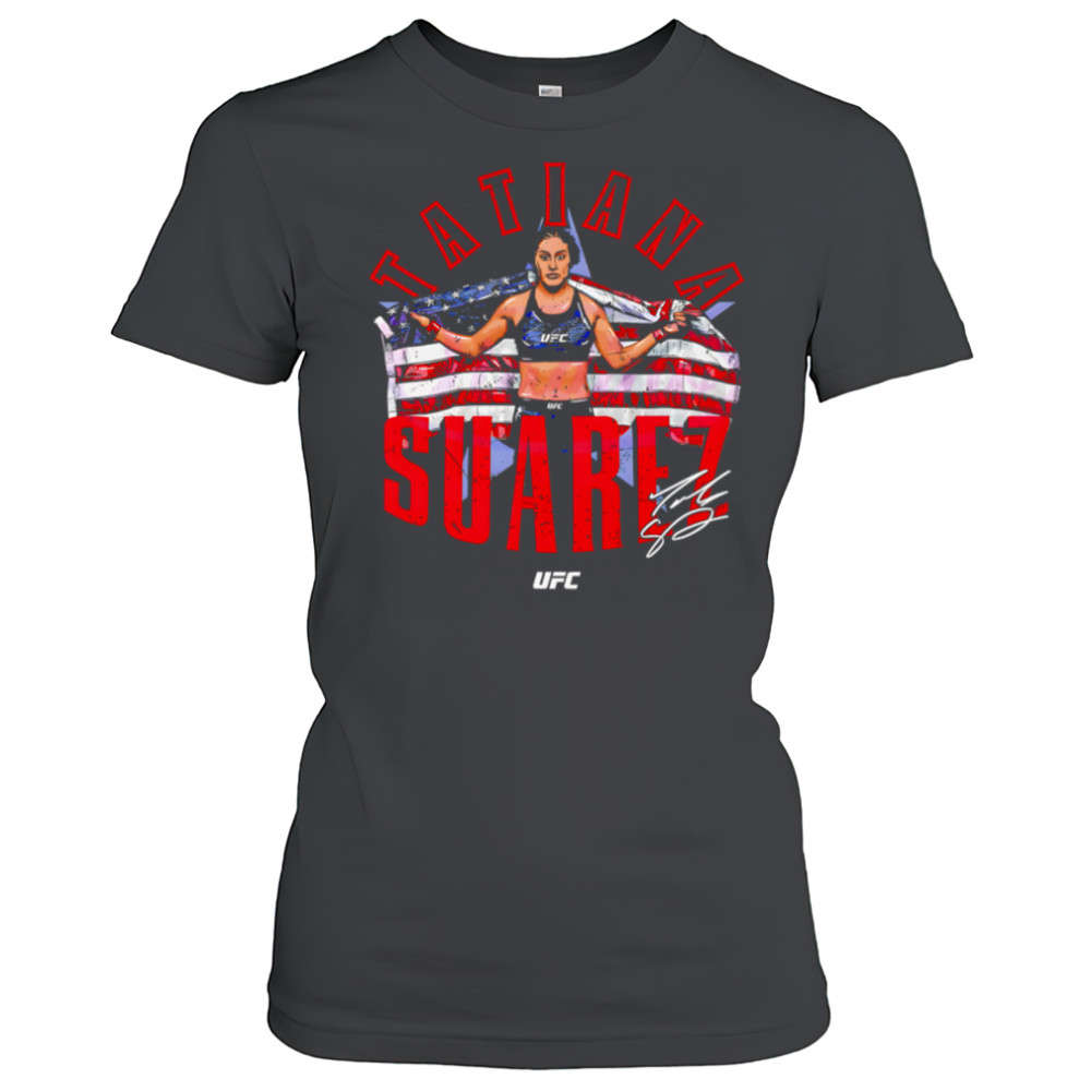 Tatiana Suarez Ufc Fighter American Flag shirt Women's T-shirt