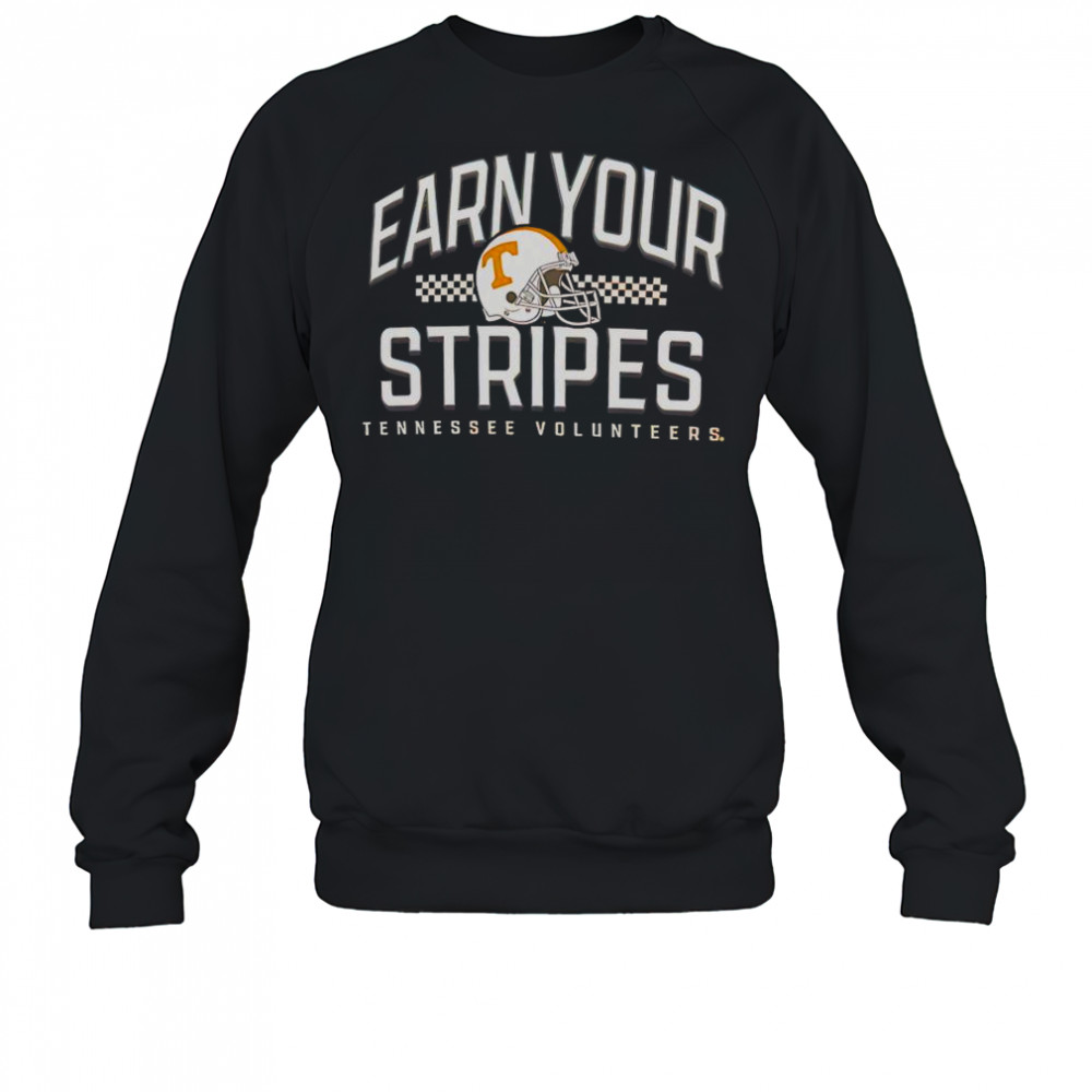 Tennessee Volunteers Earn Your Stripes Helmet T-Shirt Sweatshirt