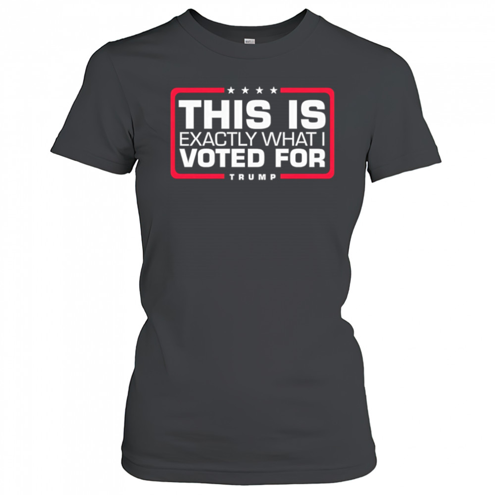 This is exactly what i voted for Trump shirt Women's T-shirt
