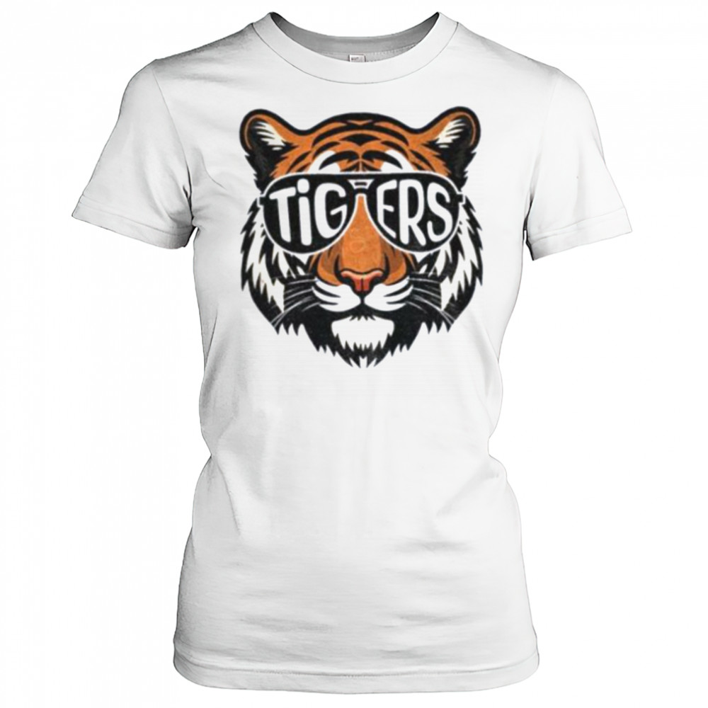 Tigers Sunglasses Graphic Detroit Baseball shirt Women's T-shirt