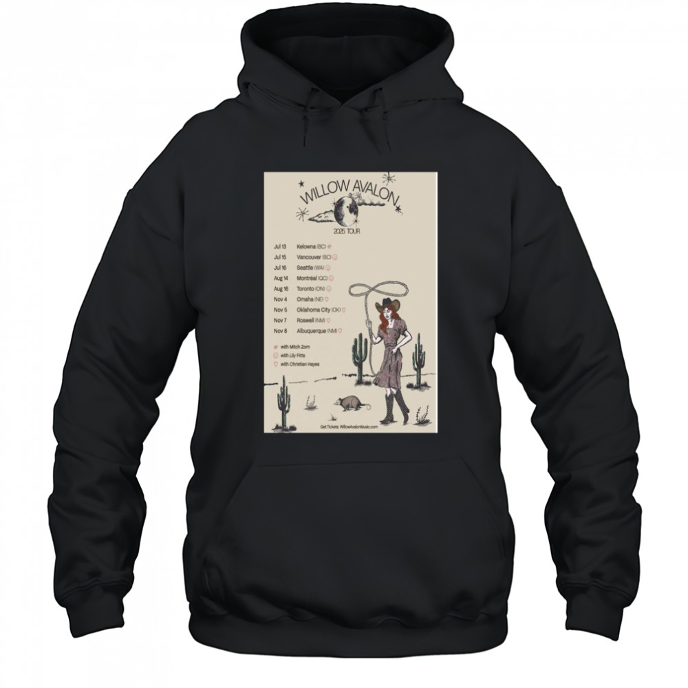 Willow Avalon Poster Tour 2025 T-Shirt Hoodie