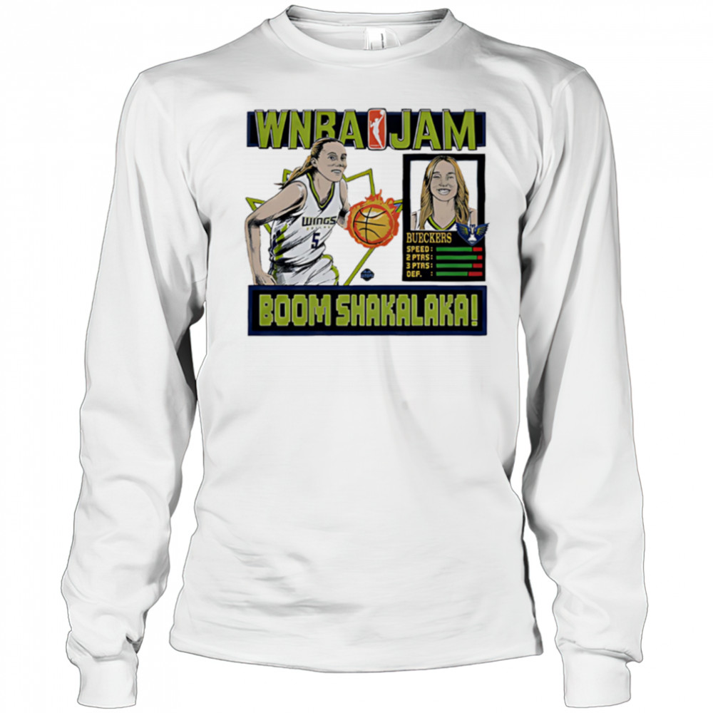WNBA Jam Wings Paige Bueckers Boom Shakalaka shirt Long Sleeved