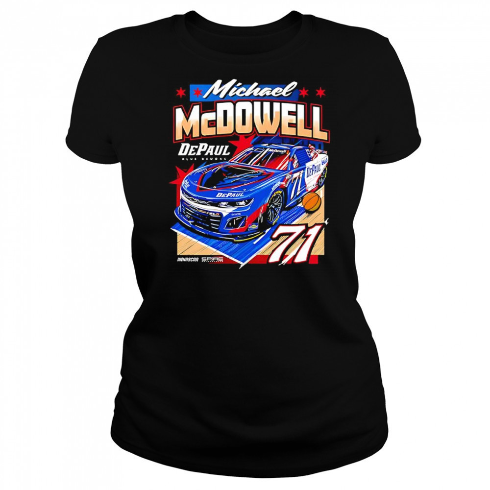 #71 Michael McDowell DePaul University racing car shirt Women's T-shirt