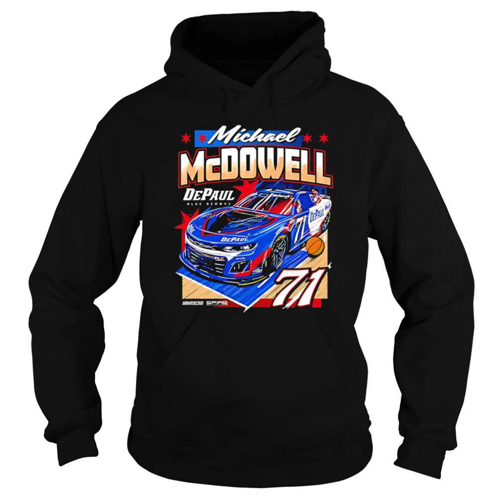 #71 Michael McDowell DePaul University racing car shirt Sweatshirt