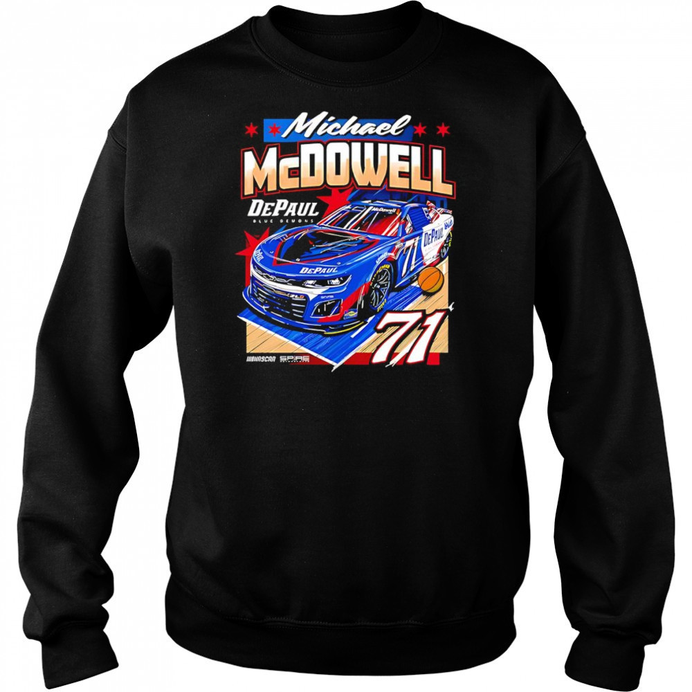 #71 Michael McDowell DePaul University racing car shirt Hoodie
