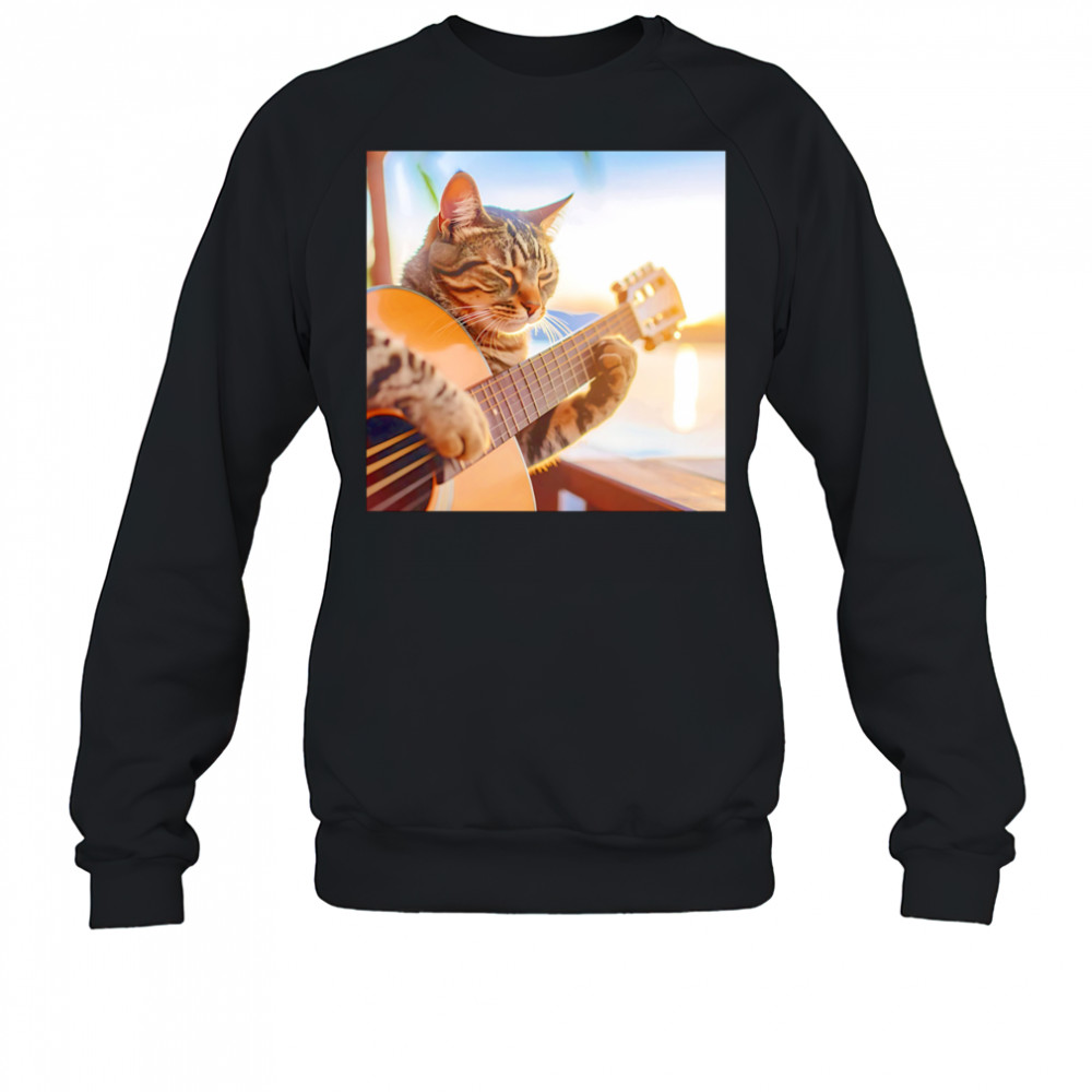 Acoustic Cat guitar shirt Sweatshirt