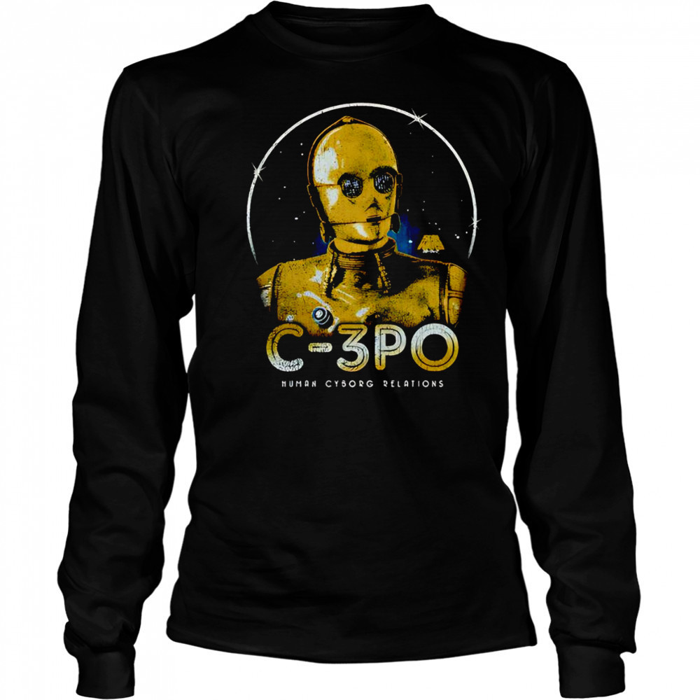 C-3PO human cyborg relations shirt Long Sleeved